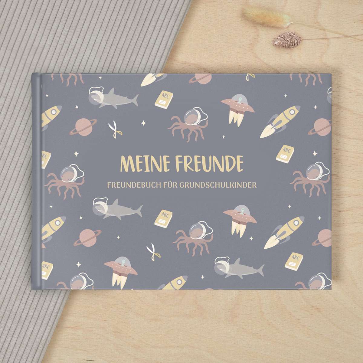 Weltraum Freundebuch | Erinnerungsalbum & Freundebuch | Mintkind | Grundschule