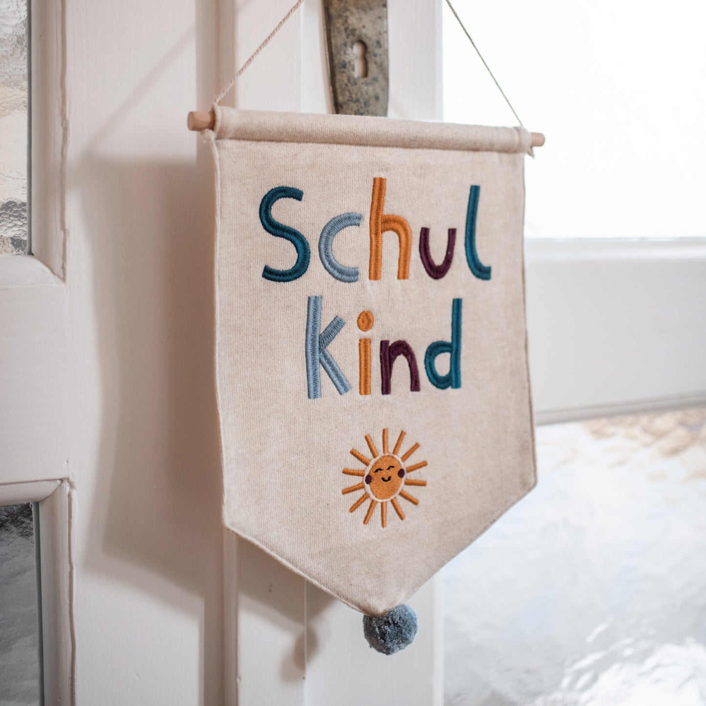 Wandbehang “Schulkind” mit Sonne | Wimpel |