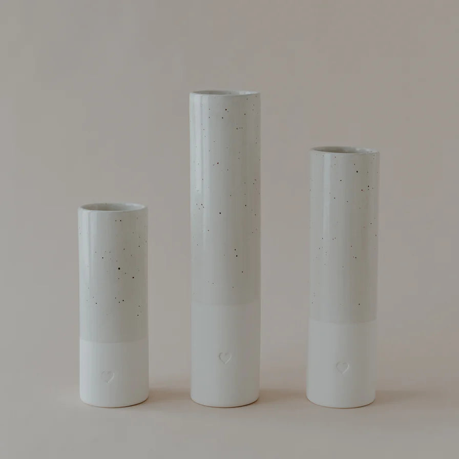 Vase "HERZ" | Eulenschnitt | klein | 5,5x15cm |