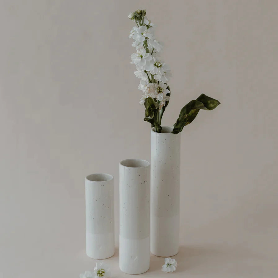 Vase "HERZ" | Eulenschnitt | klein | 5,5x15cm |