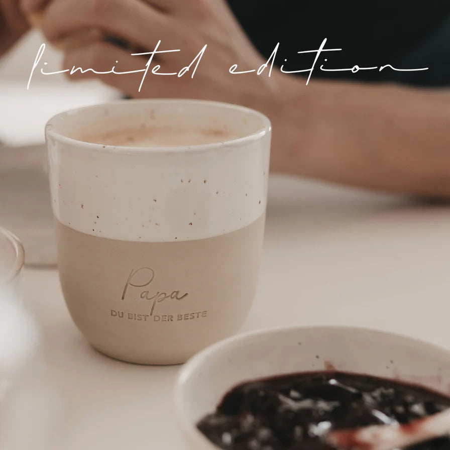 Limitierter Becher Papa du bist der Beste | Eulenschnitt Kollektion