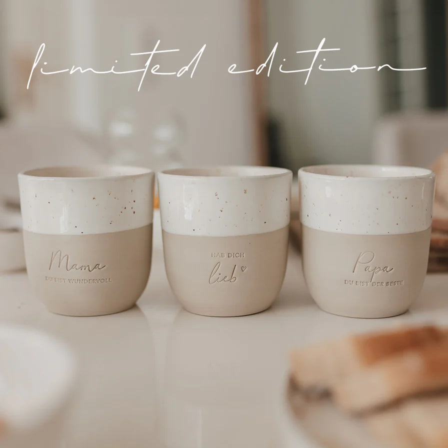 Limitierter Becher Papa du bist der Beste | Eulenschnitt Kollektion