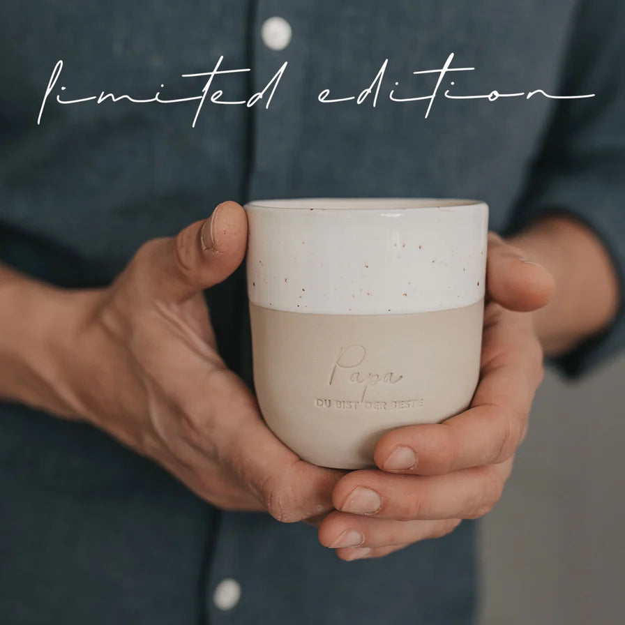 Limitierter Becher Papa du bist der Beste | Eulenschnitt Kollektion
