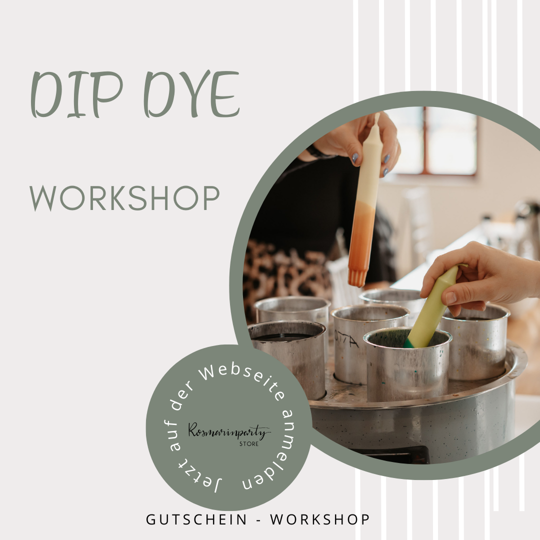 Gutschein Kerzen-Workshop Dip Dye