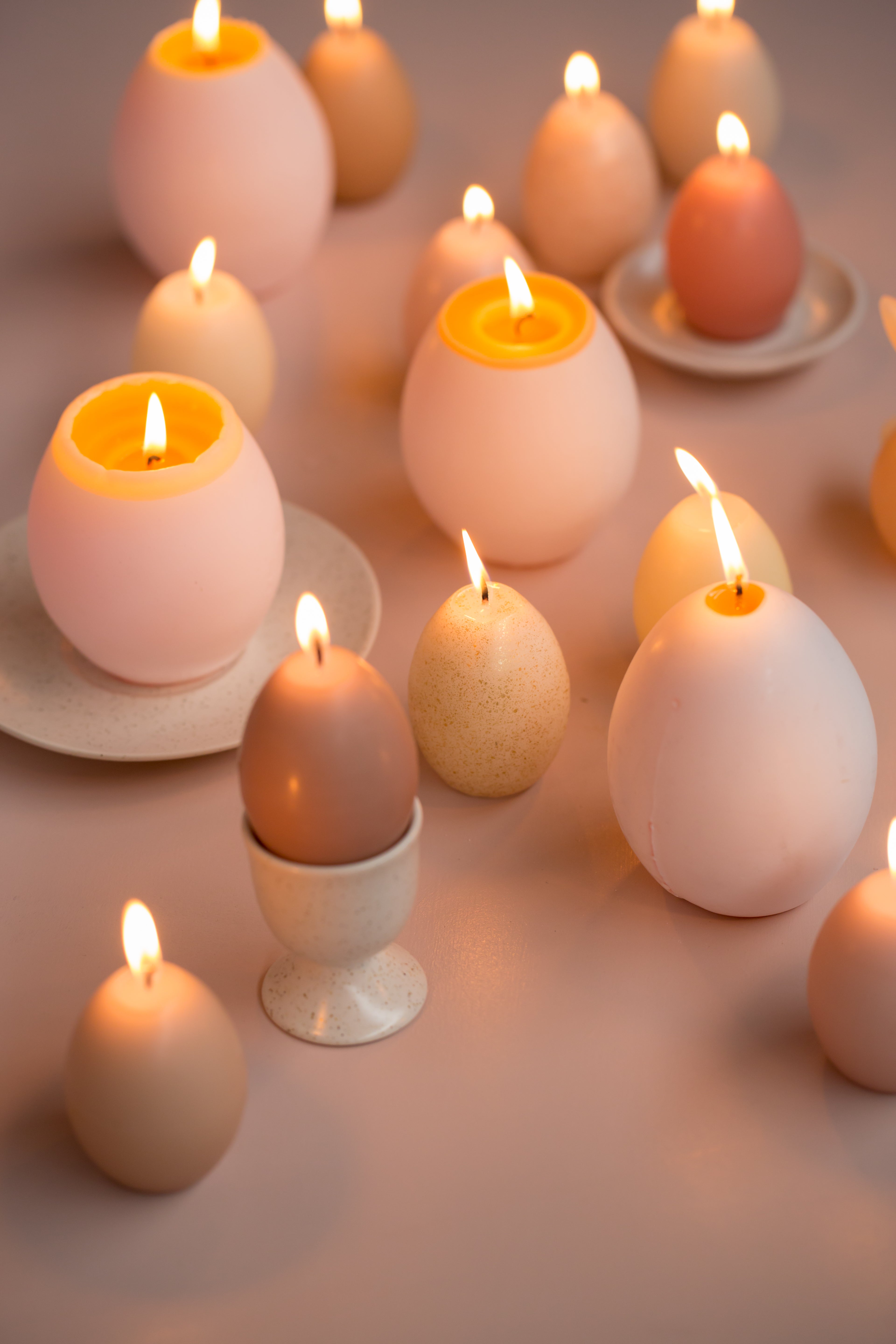 Osterei Kerzen 4er | Rustik Lys | Egg tray