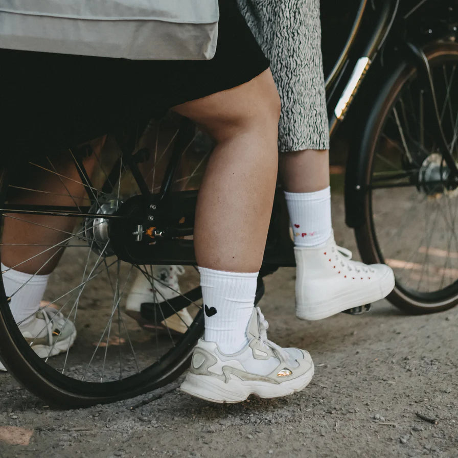 BE HAPPY | Eulenschnitt | coole Socken