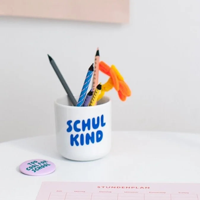 Schulkind Becher | blau| TINYDAY