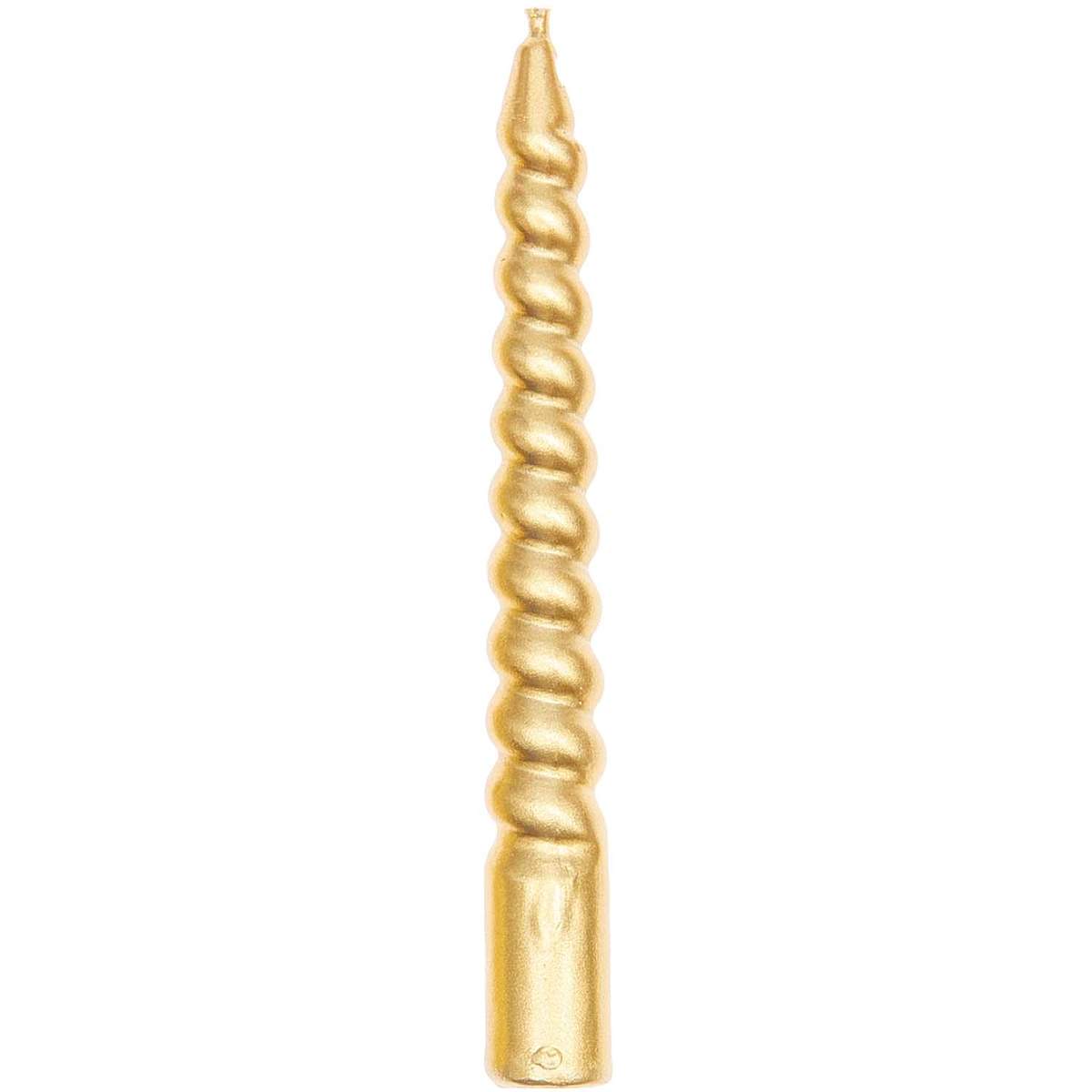 Spiralkerze | Rico | 10 Stk. | Gold