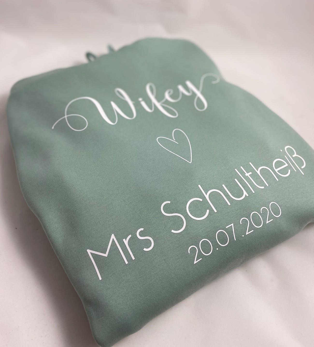 wifey oder hubby hoodie