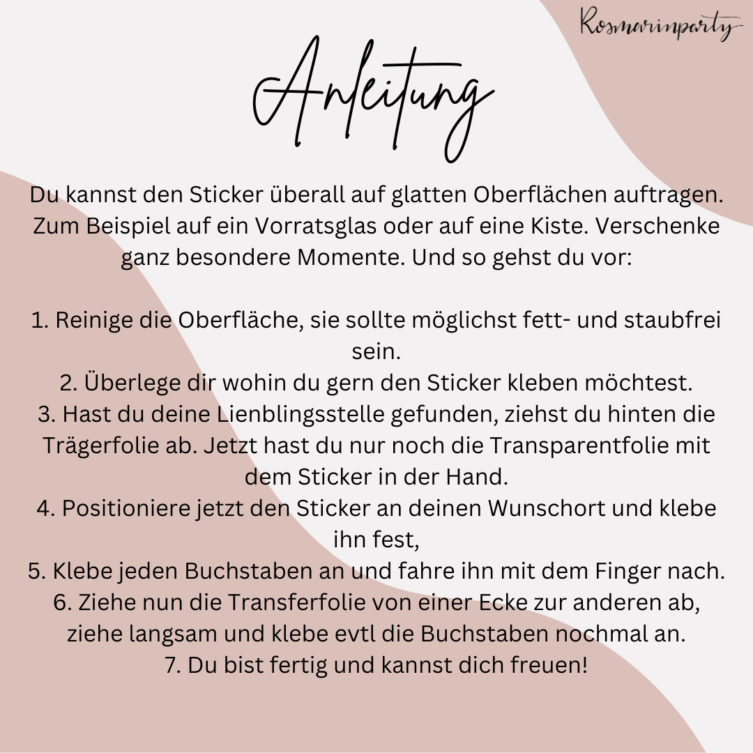 2er Set Sticker | Glück im Glas | Momente | Emotionen verschenken | Erinnerungen sammeln