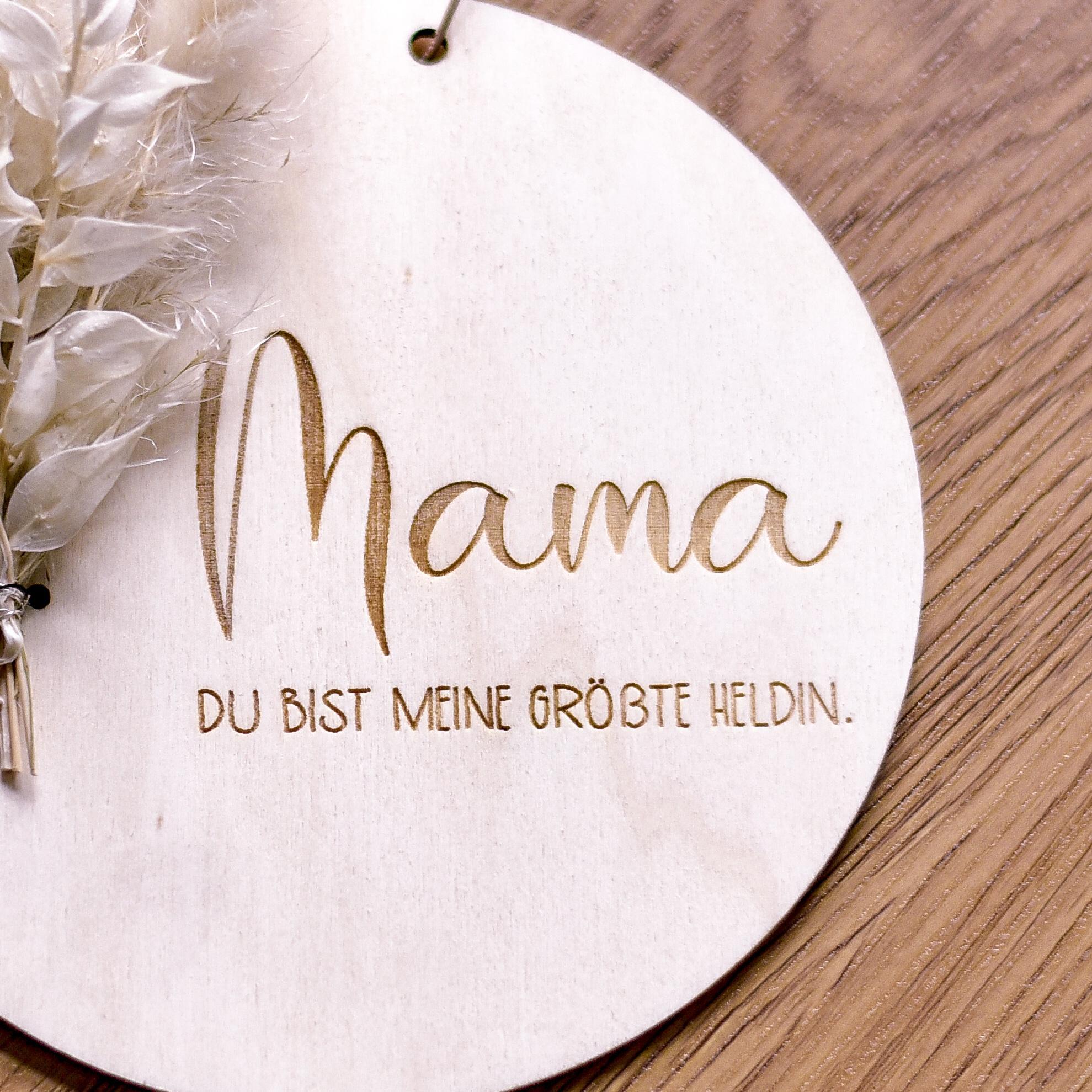 für Mama | weil du meine größte Heldin bist | zum Muttertag