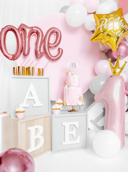 1. Geburtstag | Ballon | rosa