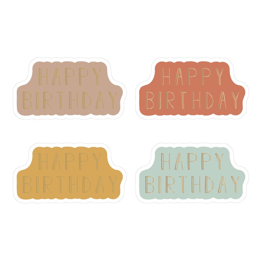 Sticker Set Happy Birthday 4 Stk.