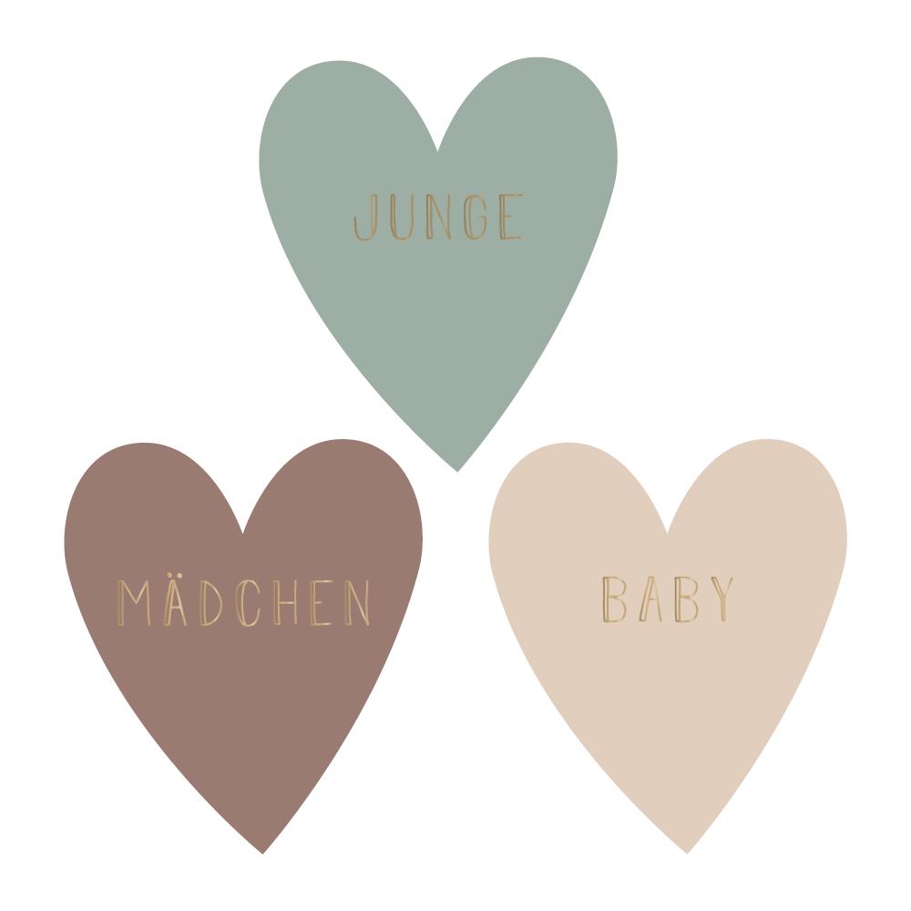 Sticker Baby-Set 3er Kombi