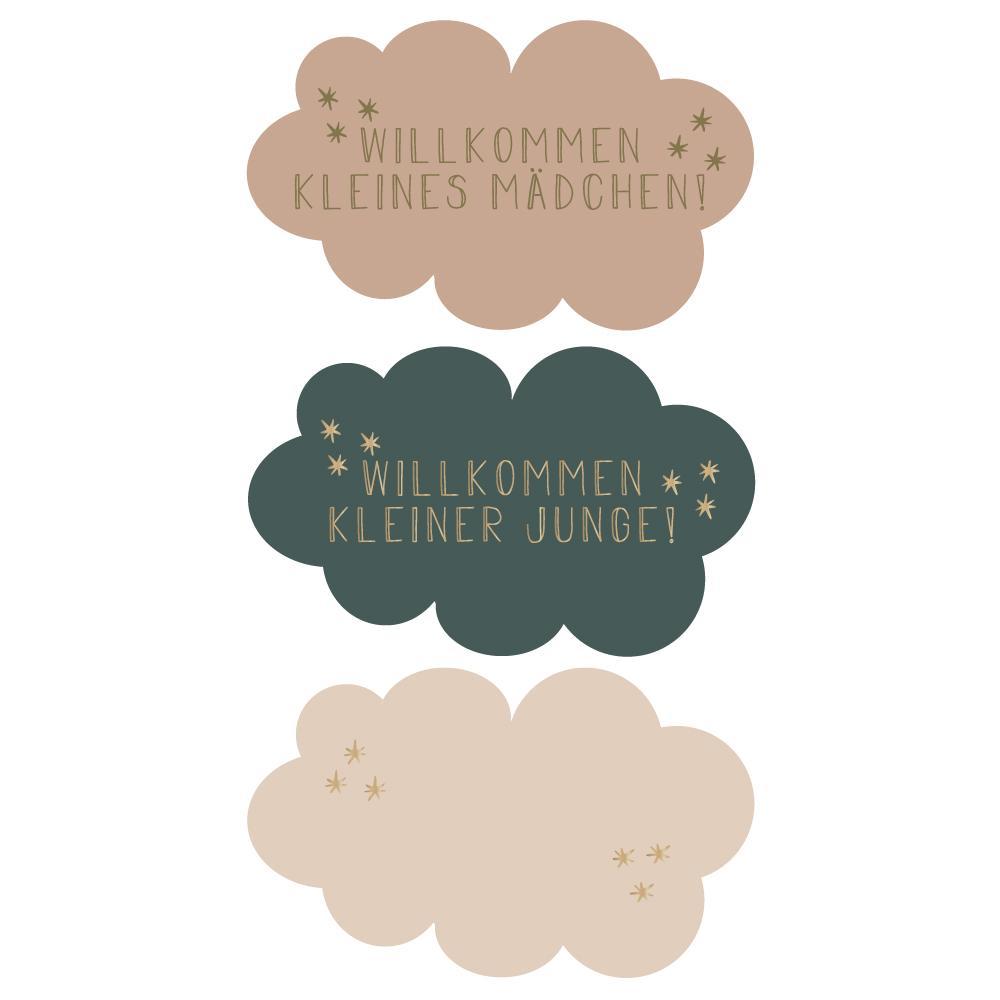Sticker Willkommen-Baby 3 Stk.