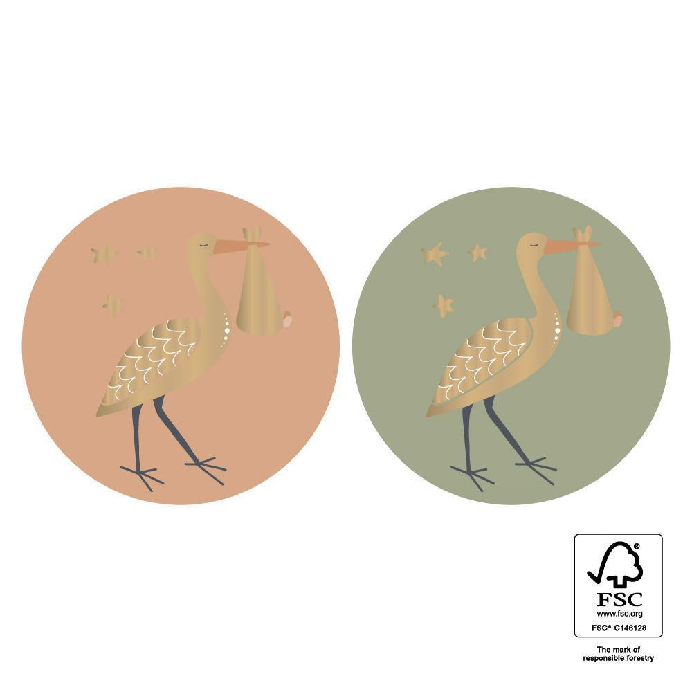 Sticker Storch 4 Stk.