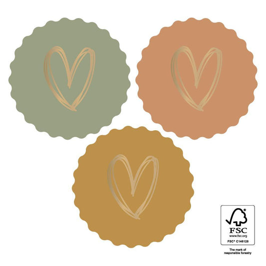 Sticker Herz bunt